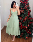 Vestido mídi Lia - COMPRE 1 LEVE 2