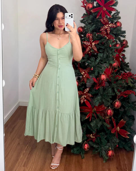 Vestido mídi Lia - COMPRE 1 LEVE 2