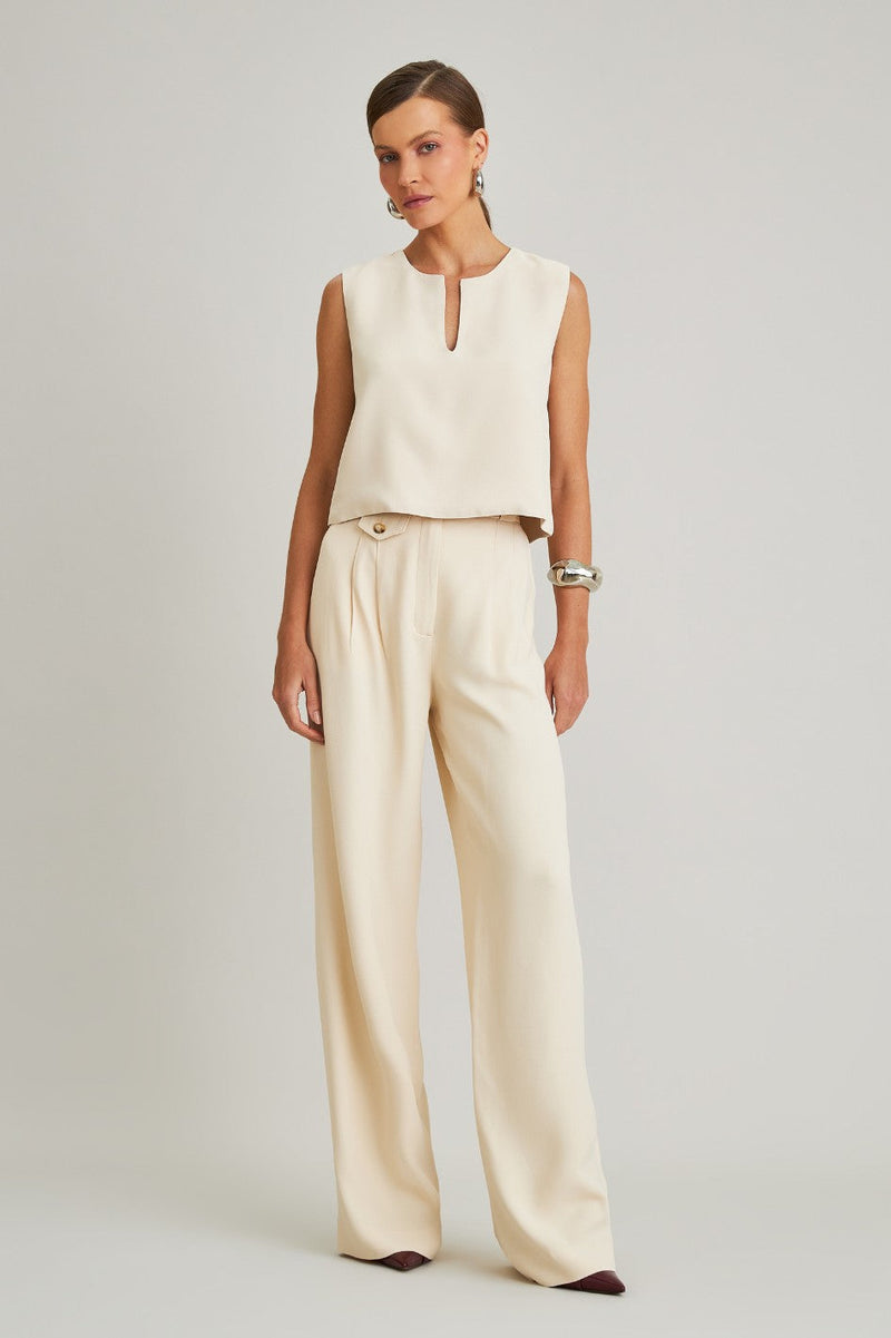 Blusa de Alfaiataria Bege Alana