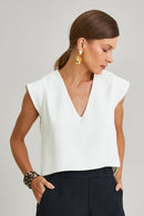 Blusa de Alfaiataria Lina Off