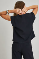 Blusa de Alfaiataria Lina Preto