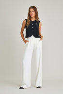 Blusa de Alfaiataria Preta Helena