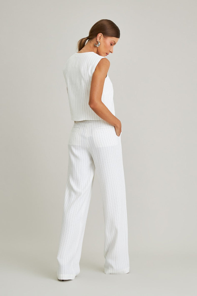 Blusa de Alfaiataria Risca de Giz Helena