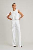 Blusa de Alfaiataria Risca de Giz Helena