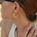 Brinco Argola Com Zircônias