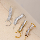 Brinco Ear Cuff Com Zircônias