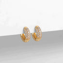 Brinco Trio Cravejado em Zircônias