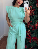 Macacão Florença pantalona verde - Promo de Verão