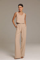 Blusa de Alfaiataria Luiza Bege