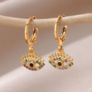 Brinco Olho Grego Com Zircônias