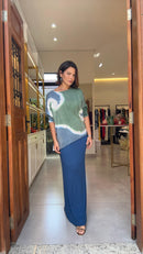 Blusa Diagonal Tie Dye