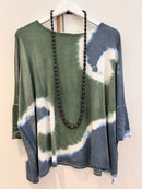 Blusa Diagonal Tie Dye