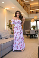 Vestido longo lastex - B79