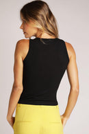 Blusa Canelada Preta Lorena