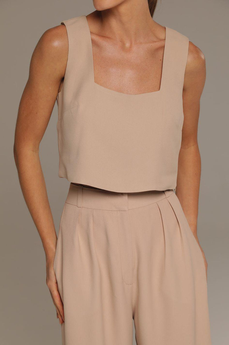 Blusa de Alfaiataria Bege Cleo