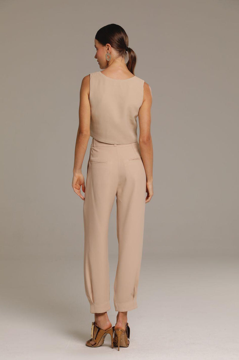 Blusa de Alfaiataria Bege Cleo