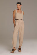 Blusa de Alfaiataria Bege Cleo