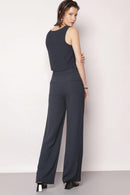 Blusa de Alfaiataria Luiza Azul Marinho