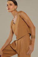 Blusa de Alfaiataria Luiza Caramelo