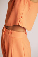 Blusa de Alfaiataria Luiza Laranja