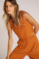 Blusa de Alfaiataria Luiza Terracota