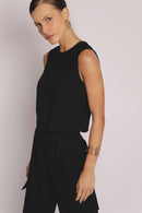 Blusa de Alfaiataria Preta Jade