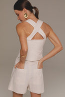 Blusa de Linho Natural Bianca