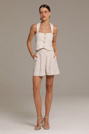 Blusa de Linho Natural Bianca