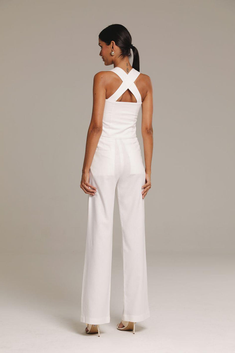 Blusa de Linho Off Bianca