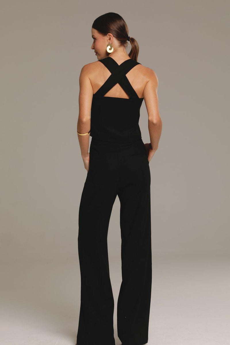 Blusa de Linho Preto Bianca