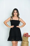 Vestido curto lastex alcinha - B29