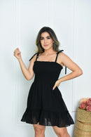 Vestido curto lastex alcinha - B29