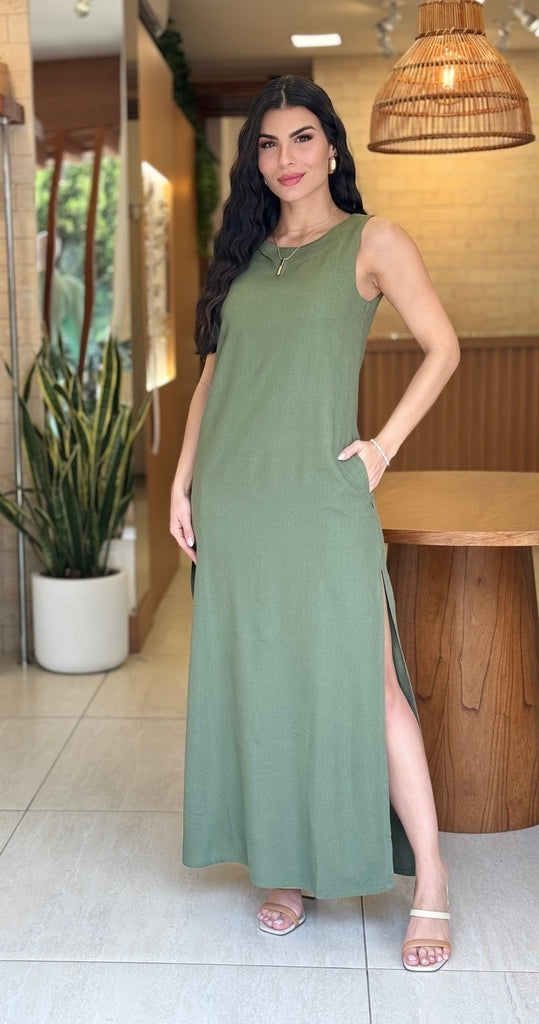 Vestido Linho Madrid